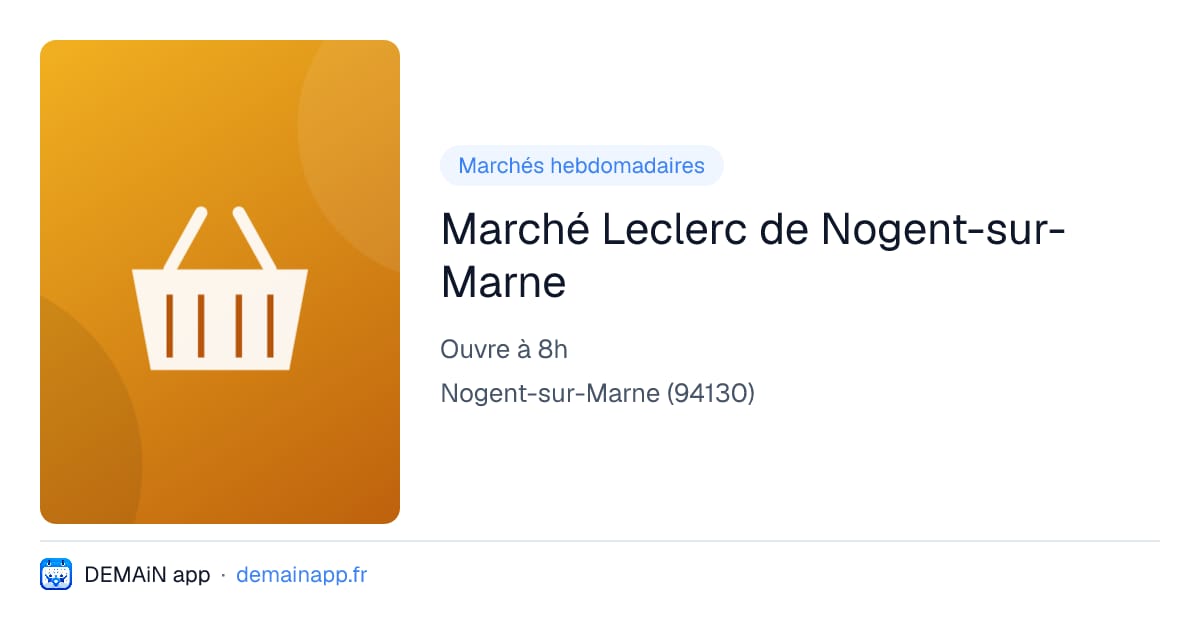 Marché Leclerc de Nogent-sur-Marne — Nogent-sur-Marne