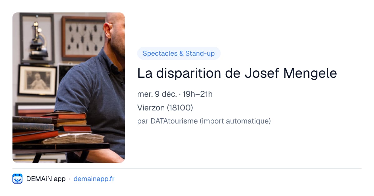 La disparition de Josef Mengele — Vierzon