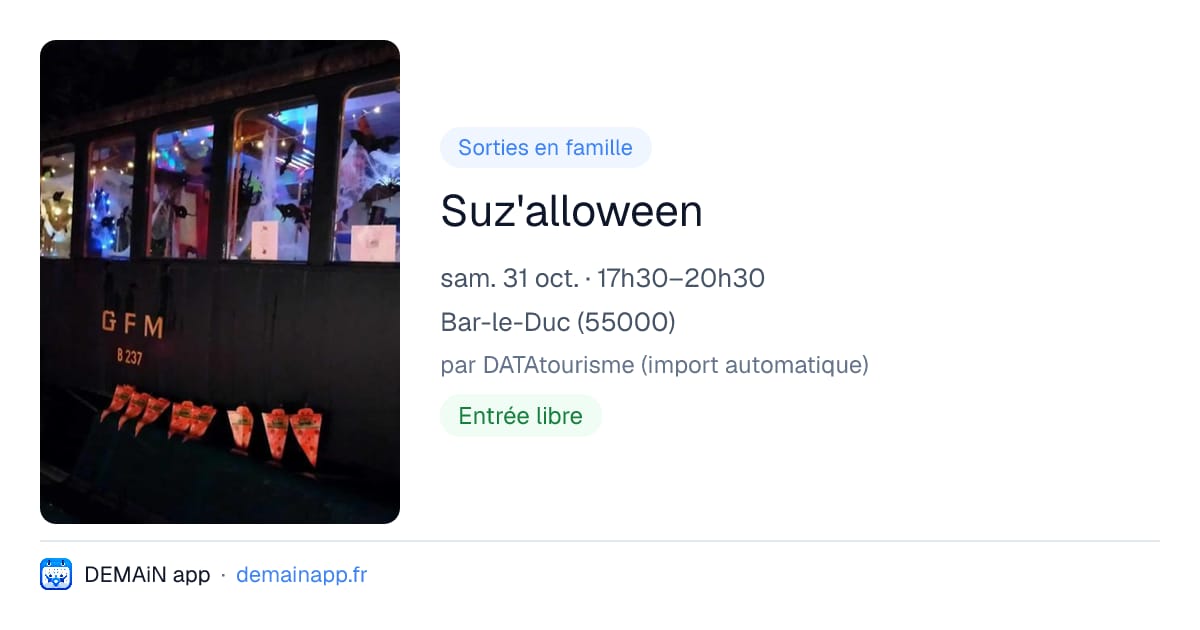 Suz'alloween — Bar-le-Duc