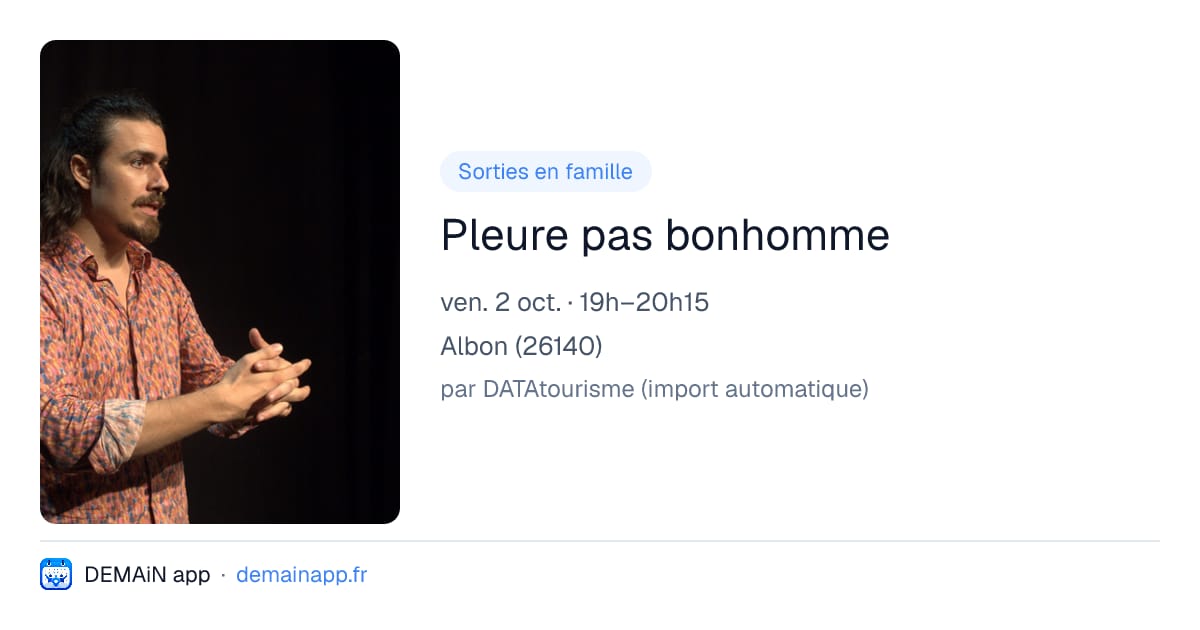 Pleure pas bonhomme — Albon
