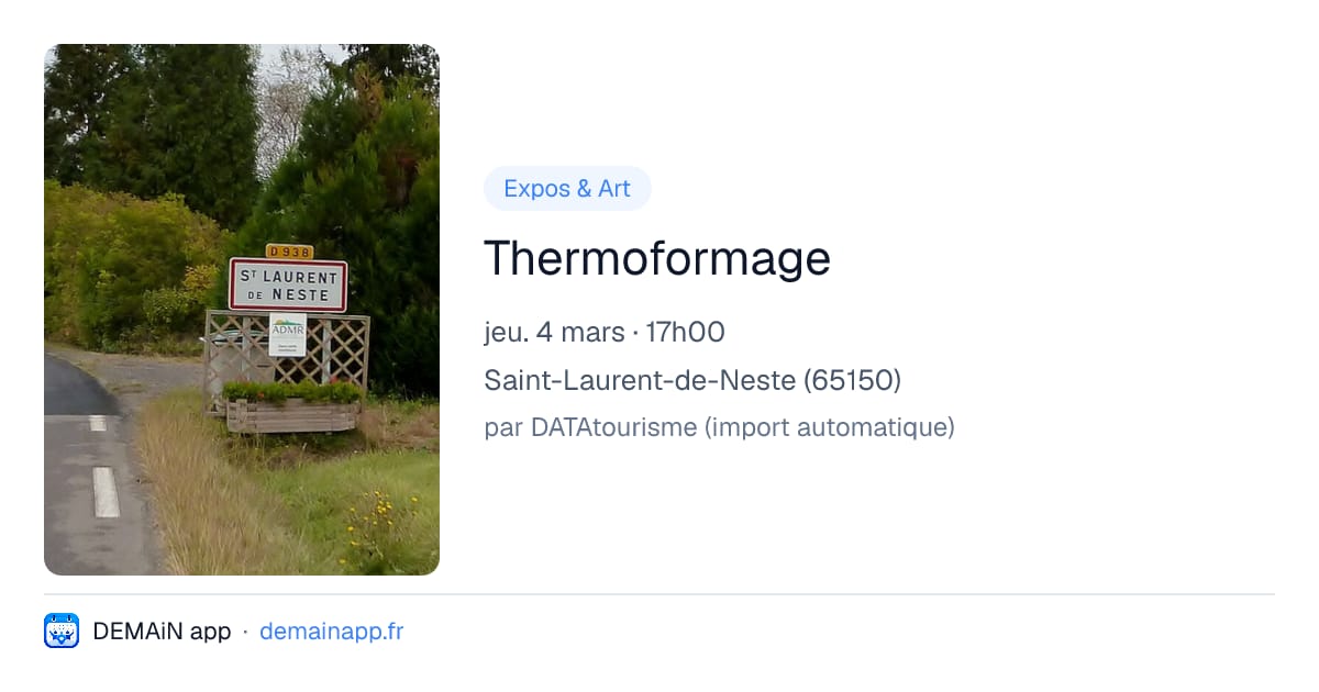 Thermoformage — Saint-Laurent-de-Neste