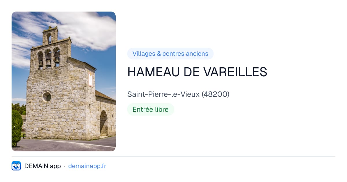 HAMEAU DE VAREILLES — Saint-Pierre-le-Vieux