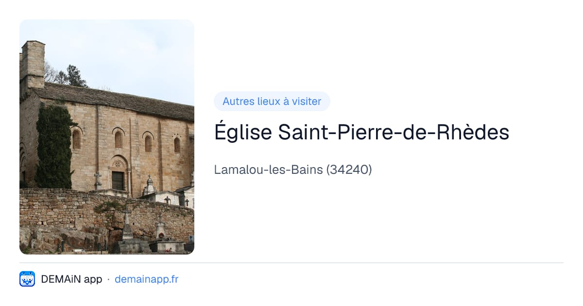Église Saint-Pierre-de-Rhèdes — Lamalou-les-Bains