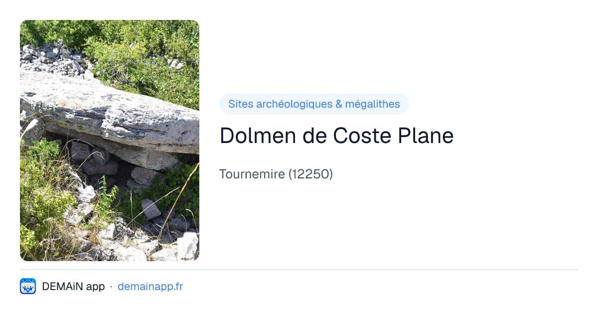 Dolmen de Coste Plane — Tournemire