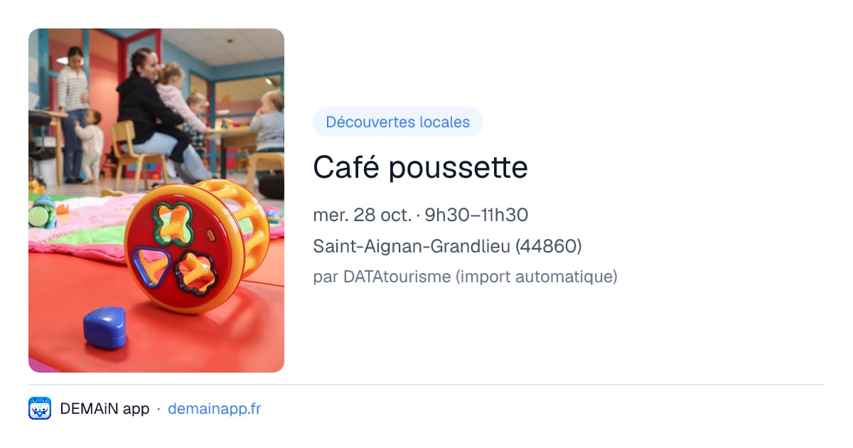 Café poussette — Saint-Aignan-Grandlieu