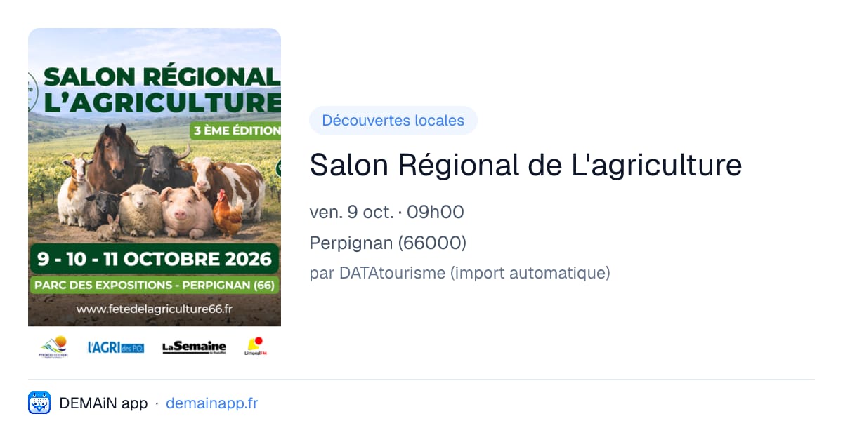 Salon Régional de L'agriculture — Perpignan