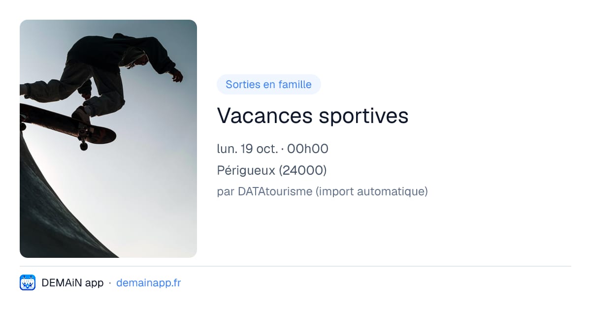 Vacances sportives — Périgueux
