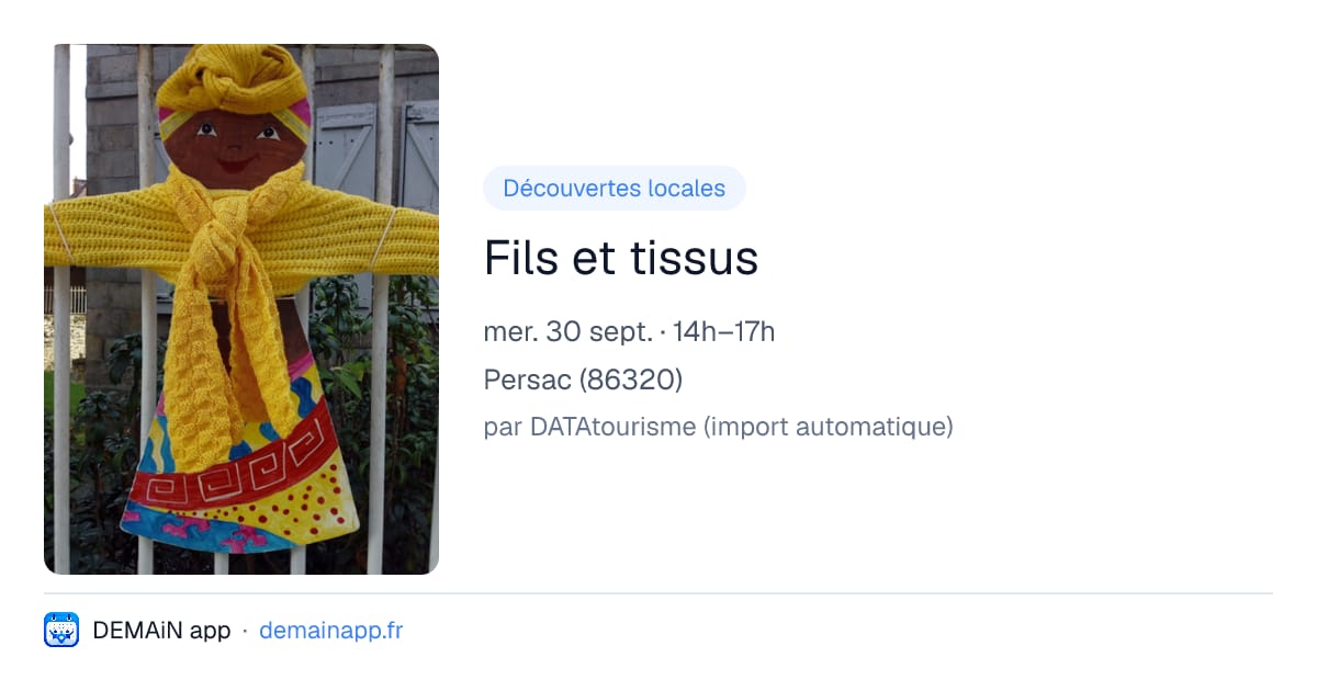Fils et tissus — Persac