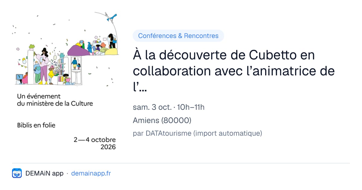 À la découverte de Cubetto en collaboration avec l’animatrice de l’espace numérique — Amiens
