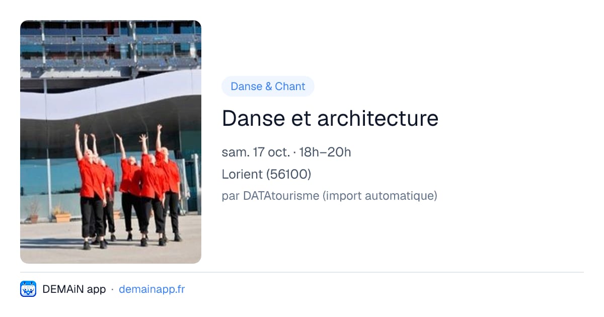 Danse et architecture — Lorient