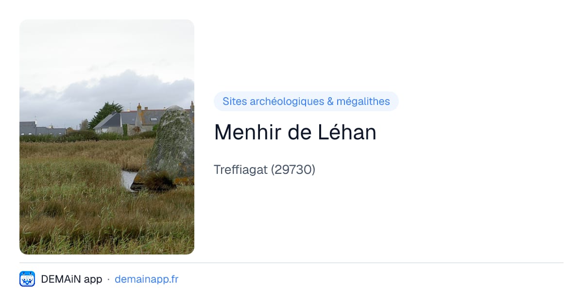 Menhir de Léhan — Treffiagat