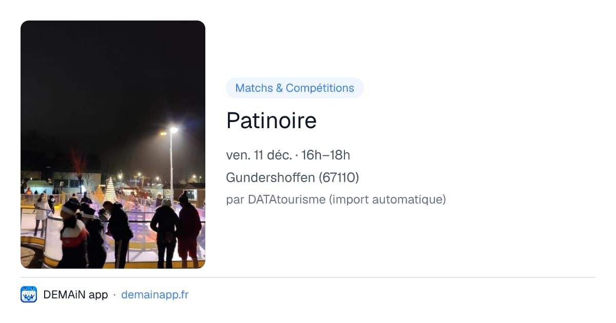Patinoire — Gundershoffen