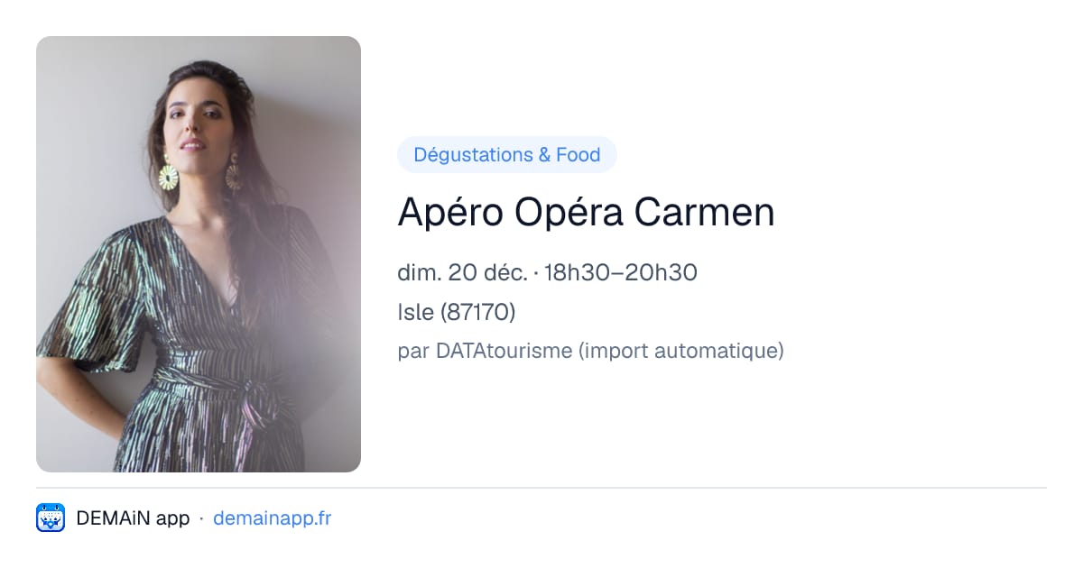 Apéro Opéra Carmen — Isle
