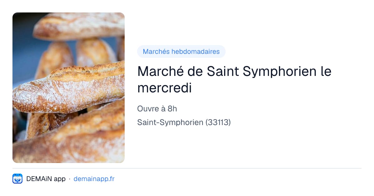 Marché de Saint Symphorien le mercredi — Saint-Symphorien