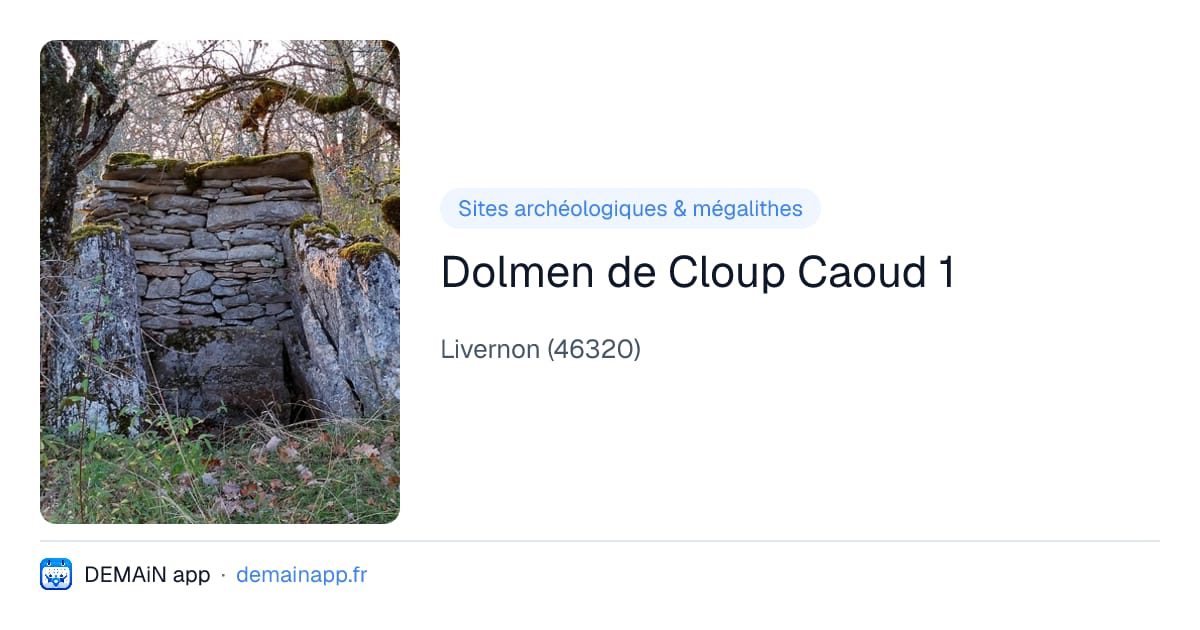 Dolmen de Cloup Caoud 1 — Livernon