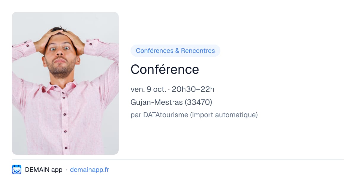 Conférence — Gujan-Mestras
