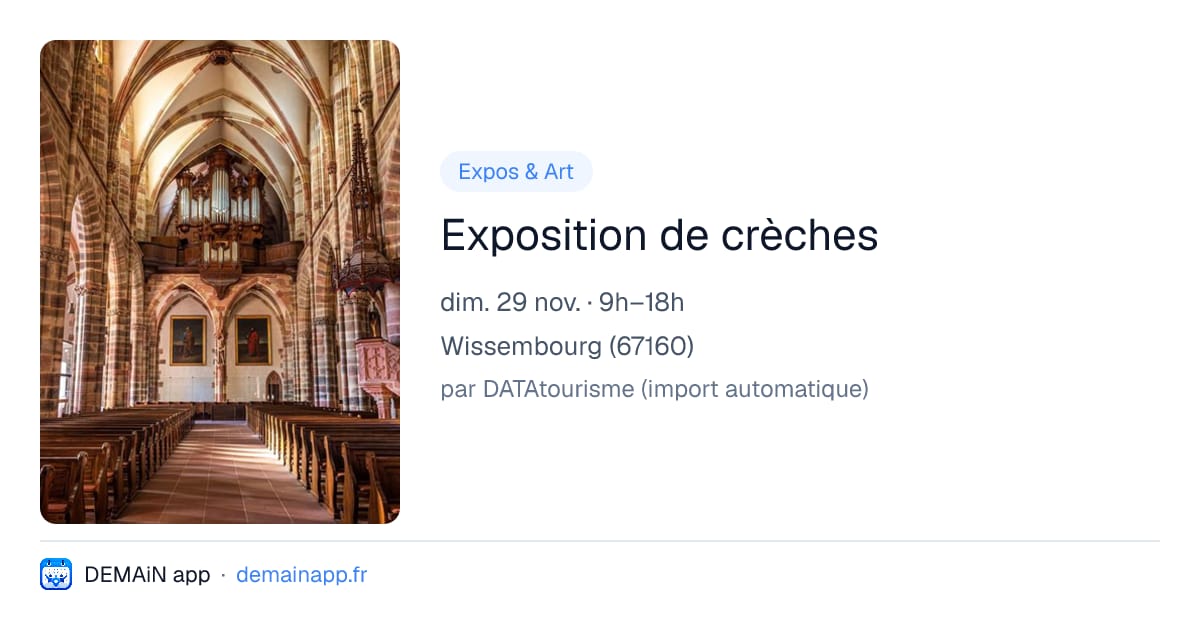 Exposition de crèches — Wissembourg