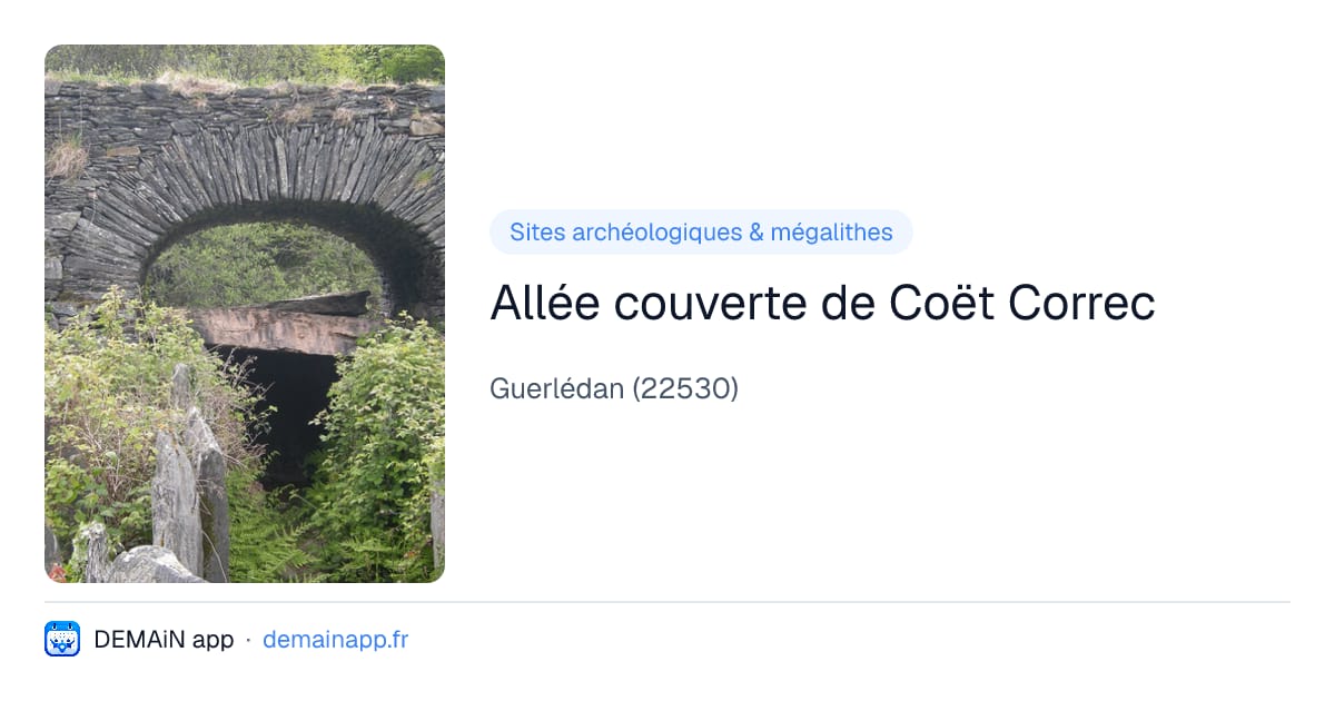 Allée couverte de Coët Correc — Guerlédan