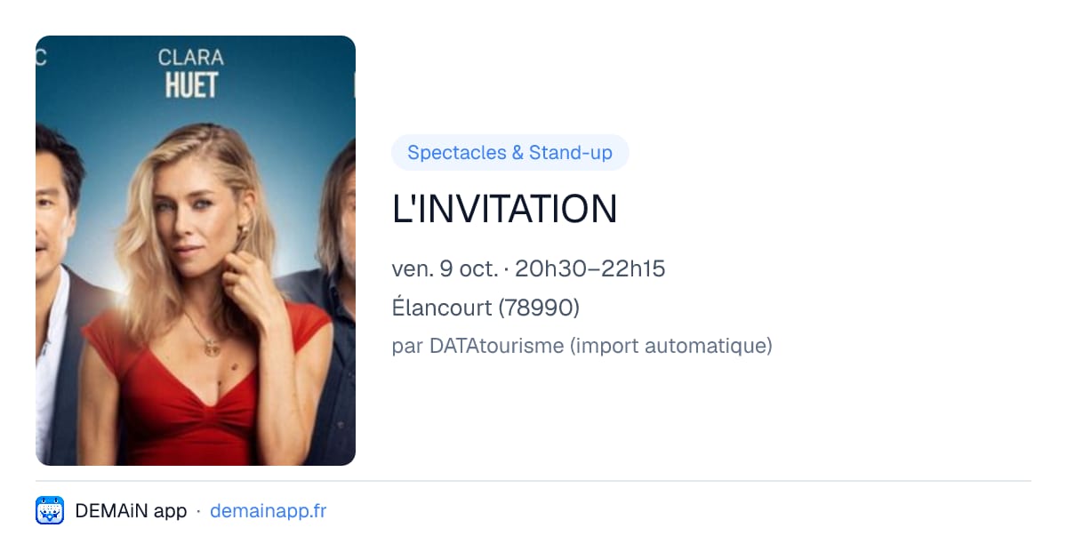 L'INVITATION — Élancourt