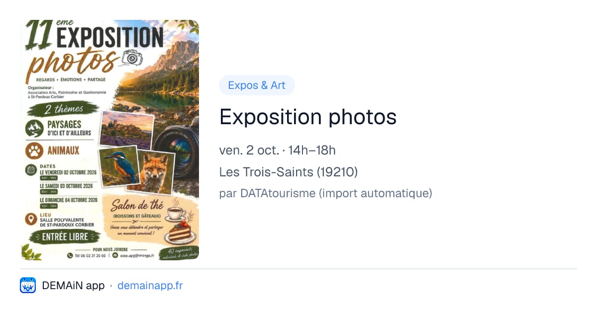 Exposition photos — Les Trois-Saints