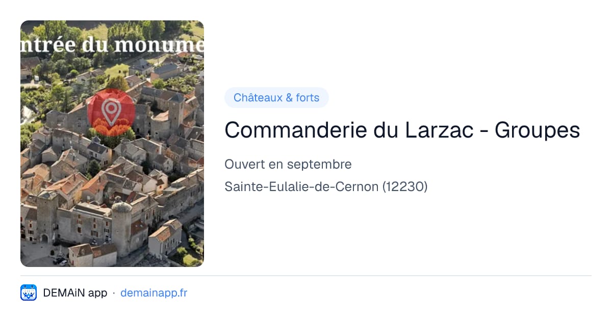 Commanderie du Larzac - Groupes — Sainte-Eulalie-de-Cernon