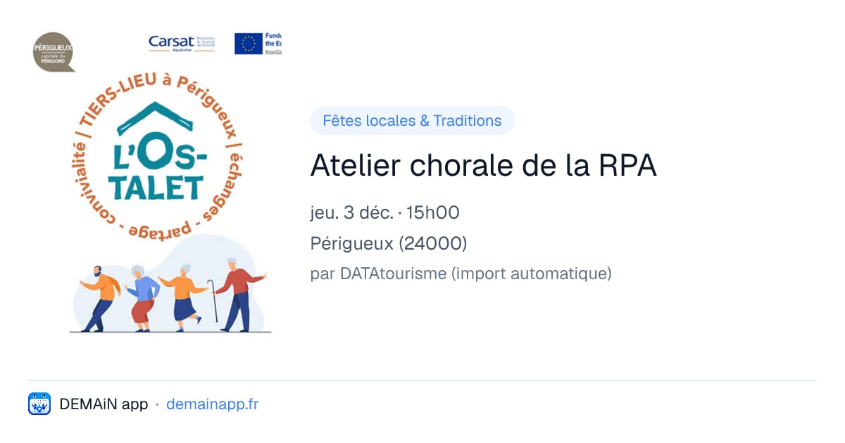 Atelier chorale de la RPA — Périgueux