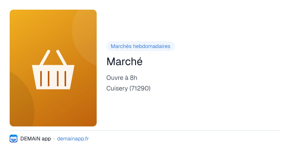 Marché — Cuisery