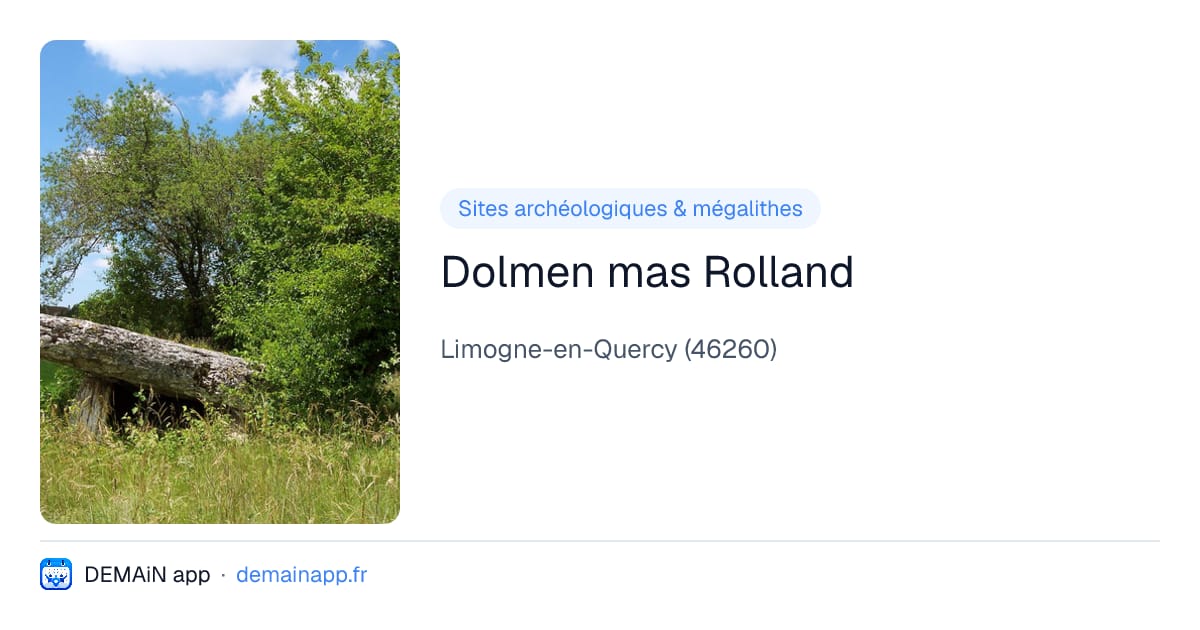 Dolmen mas Rolland — Limogne-en-Quercy