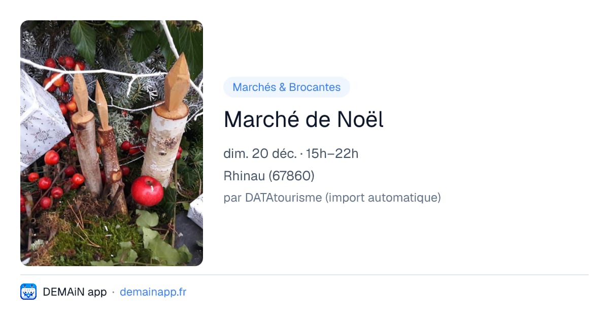 Marché de Noël — Rhinau