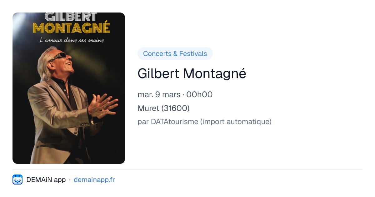 Gilbert Montagné — Muret