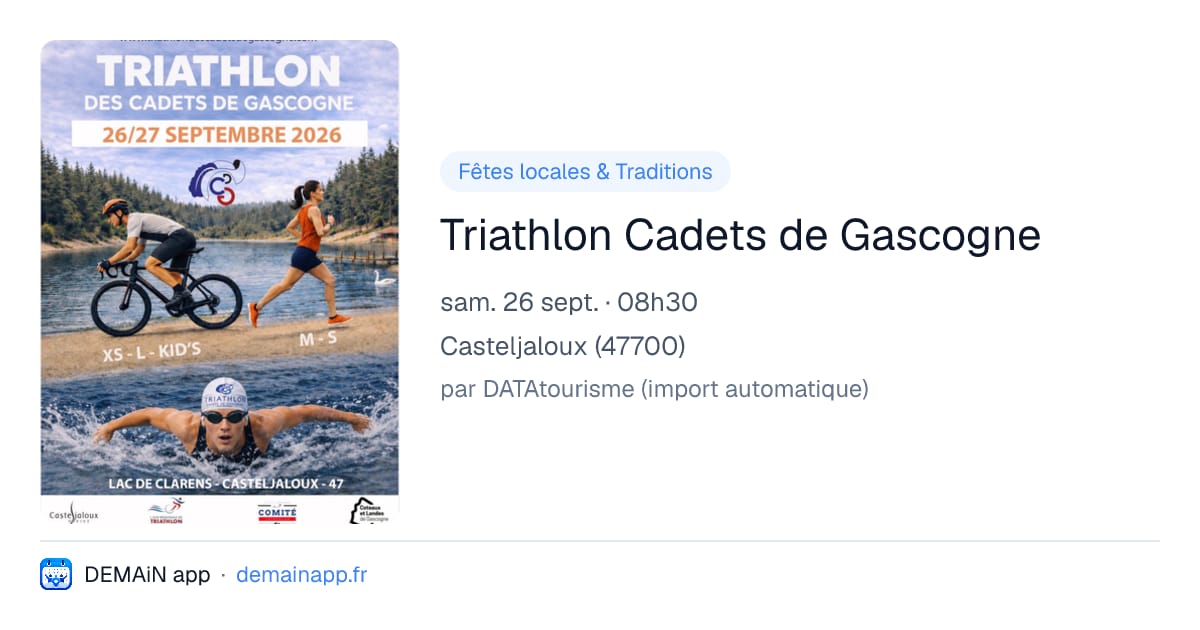 Triathlon Cadets de Gascogne — Casteljaloux