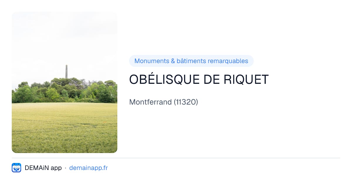 OBÉLISQUE DE RIQUET — Montferrand