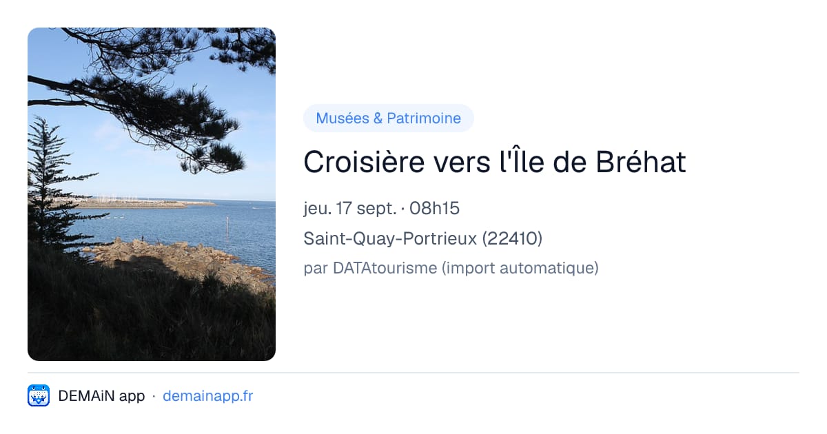 Croisière vers l'Île de Bréhat — Saint-Quay-Portrieux