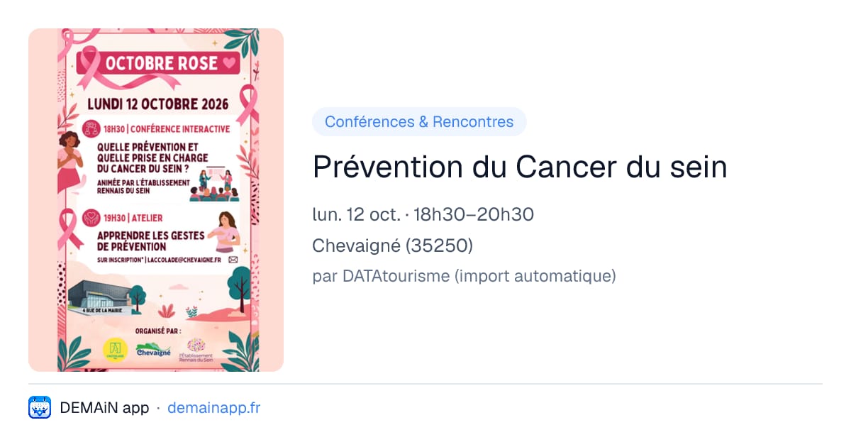 Prévention du Cancer du sein — Chevaigné