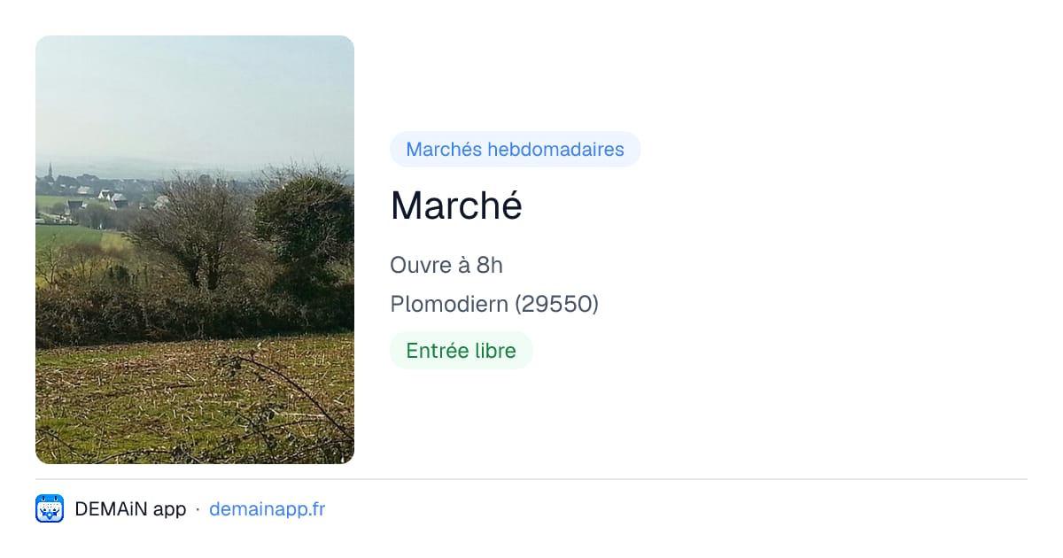 Marché — Plomodiern