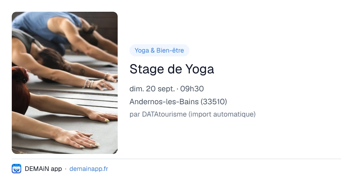 Stage de Yoga — Andernos-les-Bains