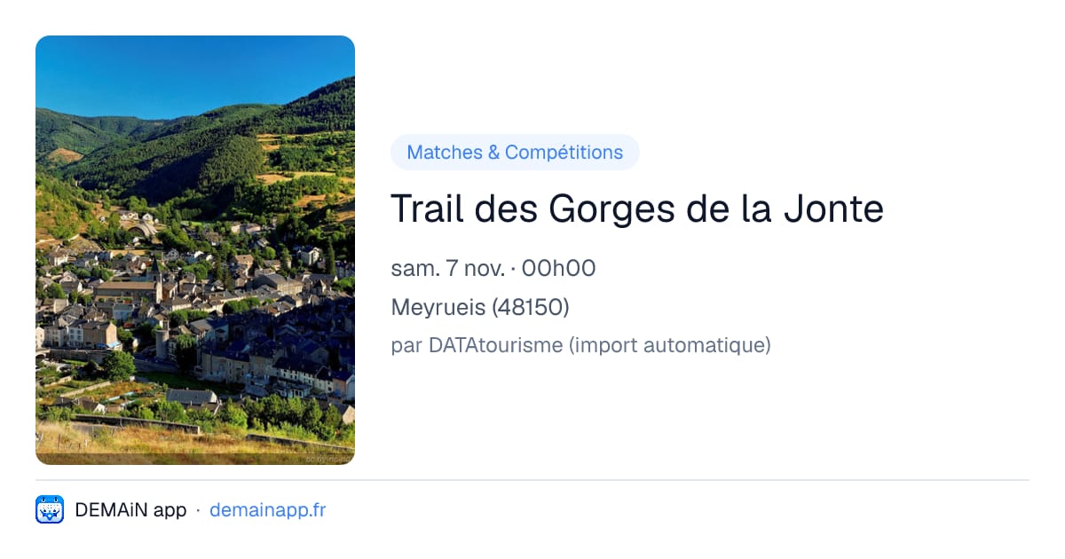 Trail des Gorges de la Jonte — Meyrueis