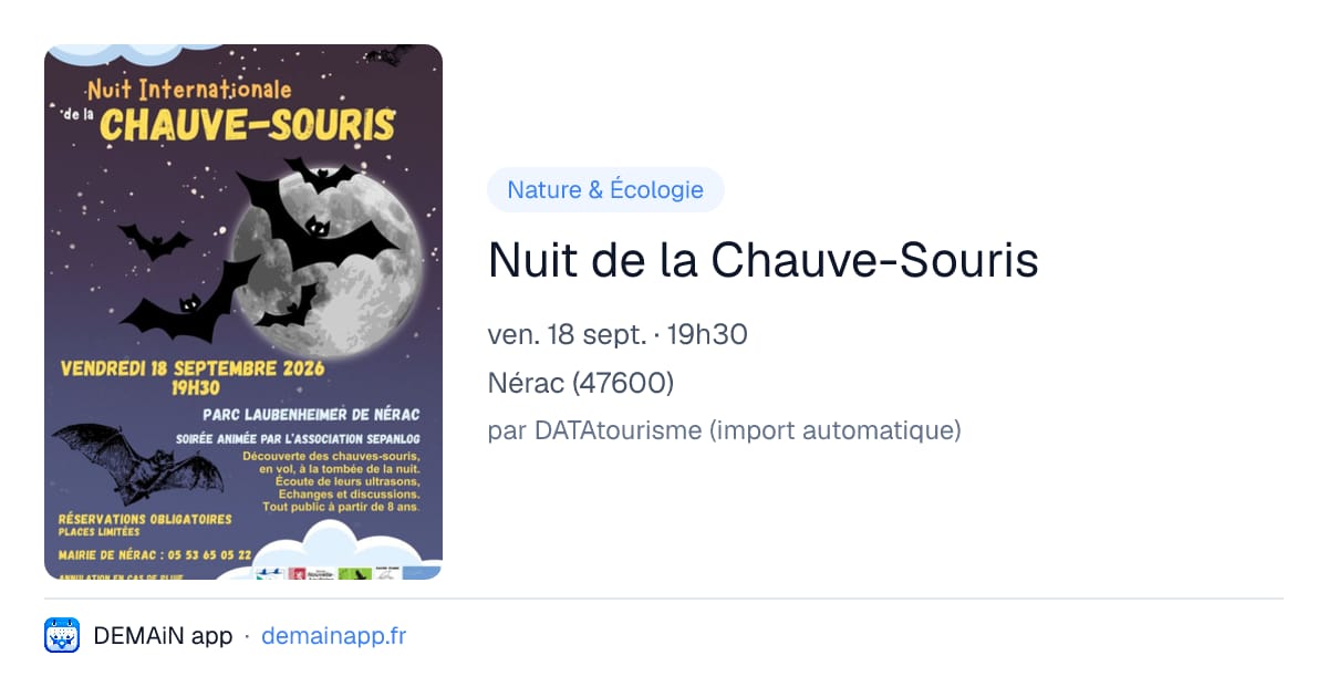 Nuit de la Chauve-Souris — Nérac