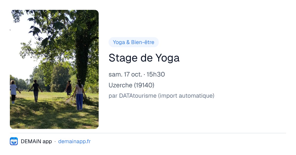 Stage de Yoga — Uzerche