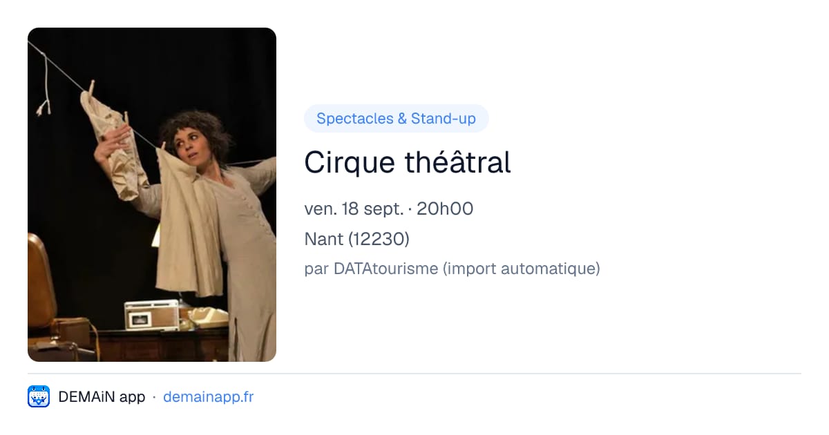 Cirque théâtral — Nant