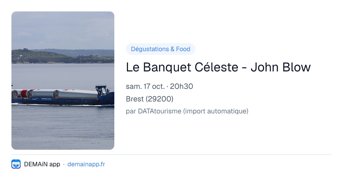 Le Banquet Céleste - John Blow — Brest