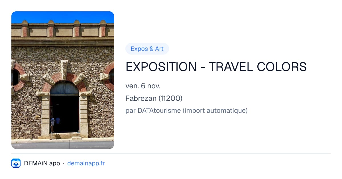 EXPOSITION - TRAVEL COLORS — Fabrezan