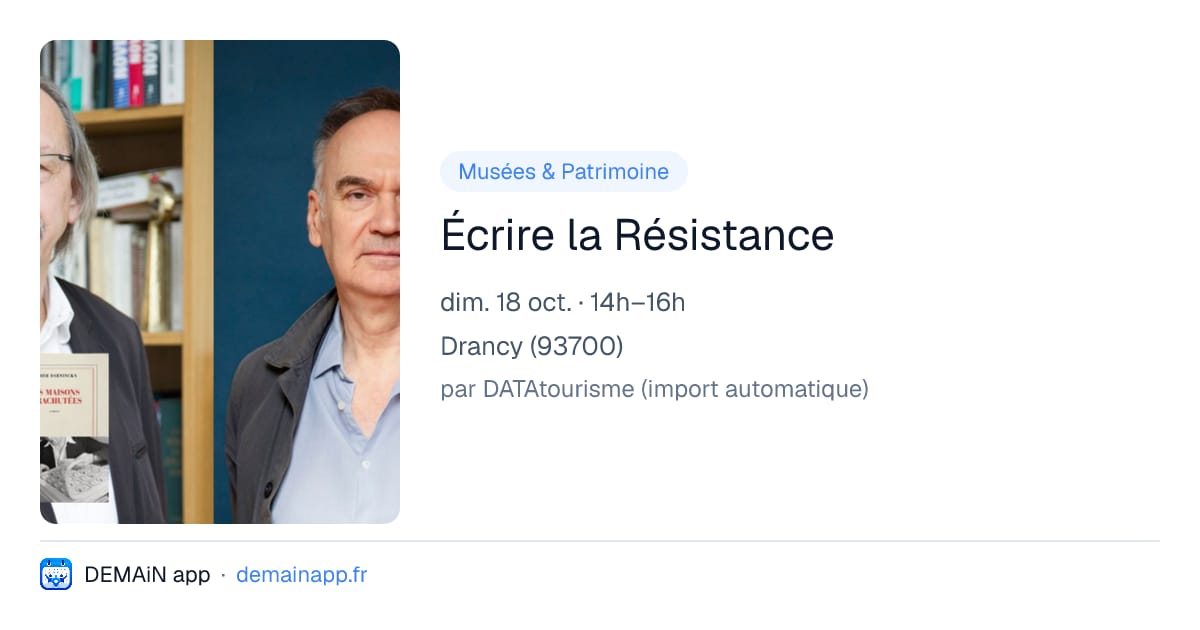 Écrire la Résistance — Drancy
