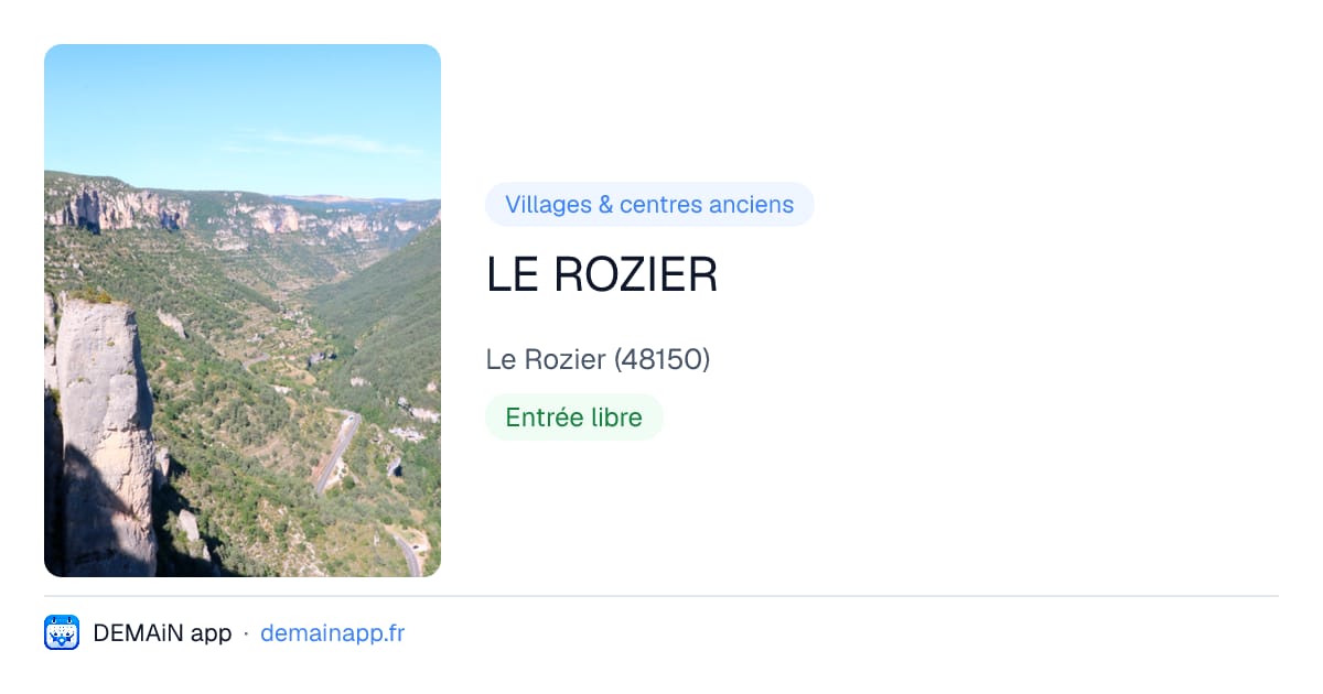 LE ROZIER — Le Rozier