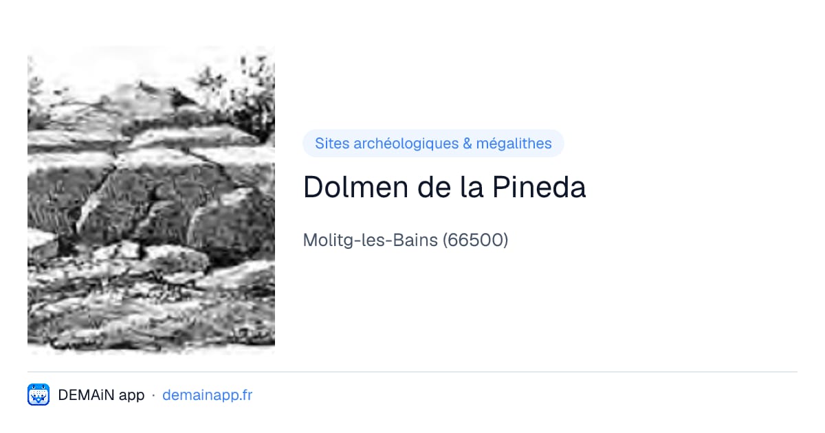Dolmen de la Pineda — Molitg-les-Bains