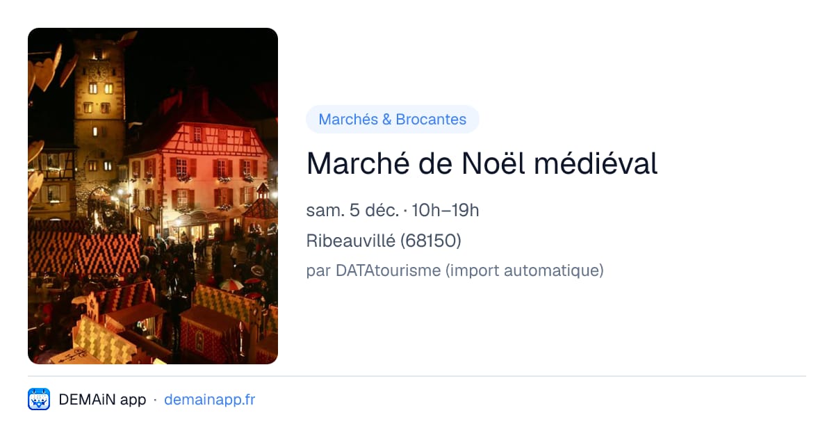 Marché de Noël médiéval — Ribeauvillé