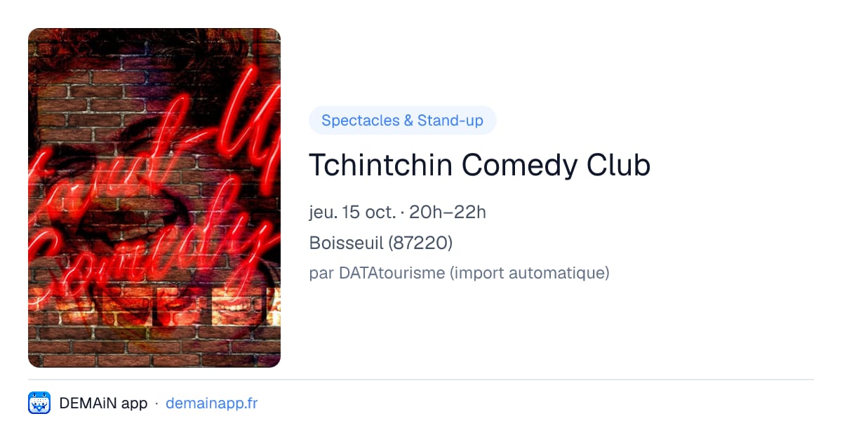 Tchintchin Comedy Club — Boisseuil