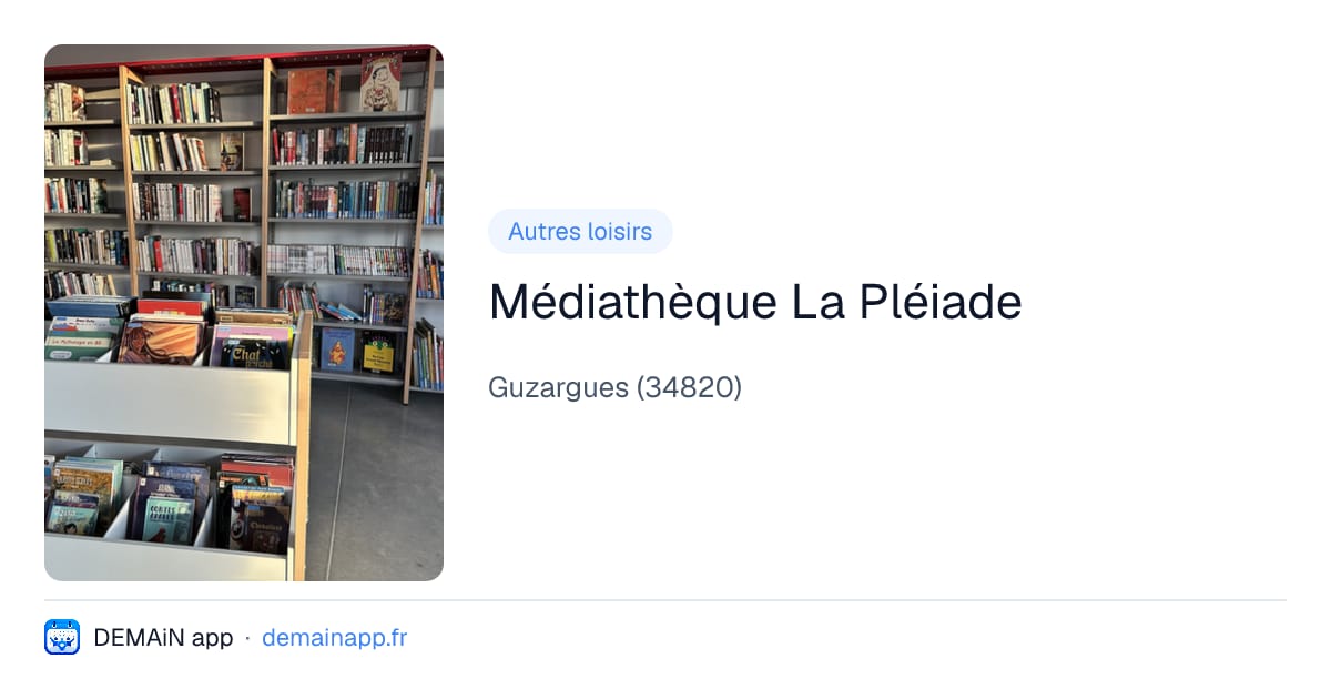 Médiathèque La Pléiade — Guzargues