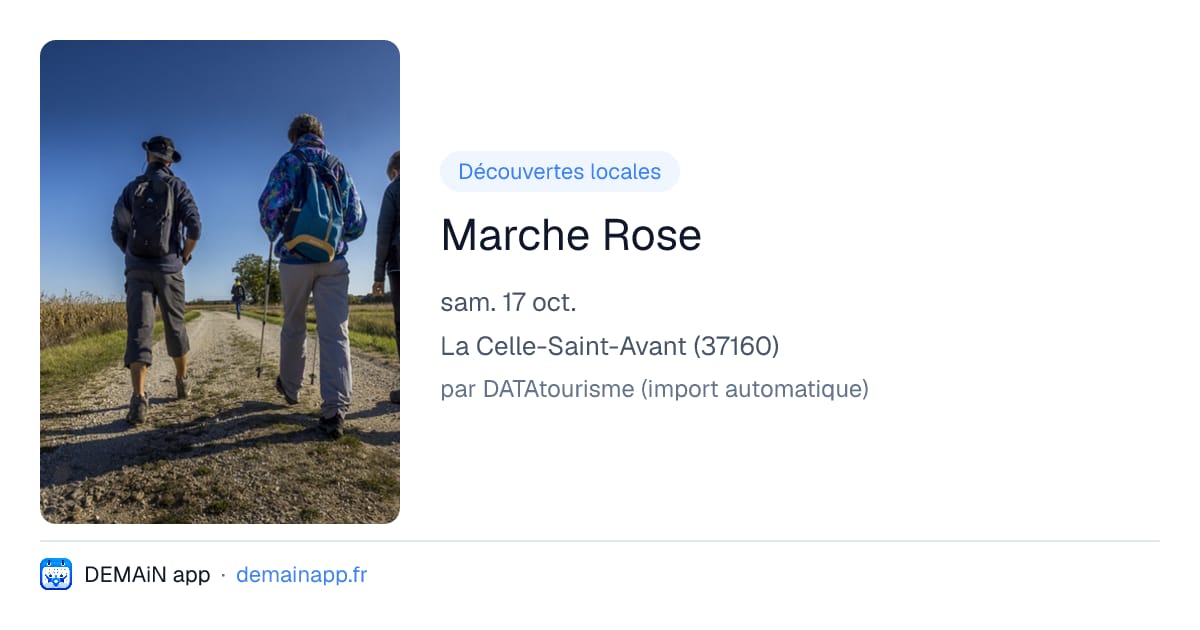 Marche Rose — La Celle-Saint-Avant