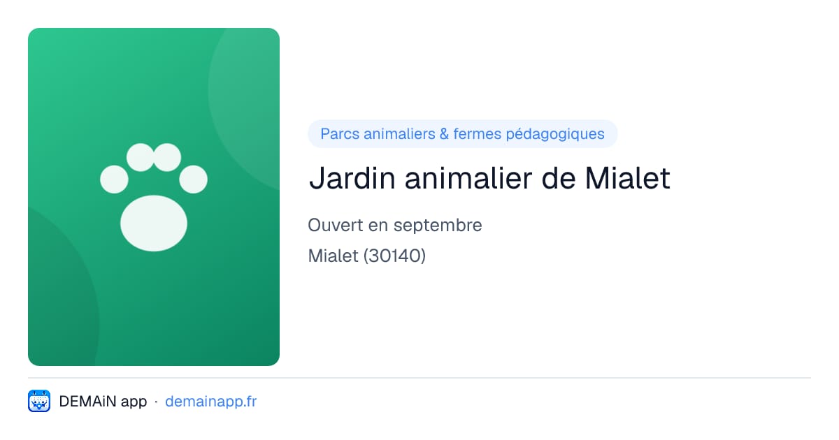 Jardin animalier de Mialet — Mialet